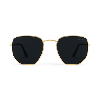 Óculos de Sol HFSTS Hexagonal Dourado